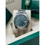 RLX Datejust 41mm 126334 Mint Green Fluted Motif Dial Oyster Bracelet - Image 7