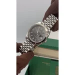 RLX Datejust 41mm 126334 Dark Rhodium Index Jubilee Stainless Steel - Image 13