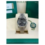 RLX Datejust 41mm 126334 Dark Rhodium Index Jubilee Stainless Steel - Image 3