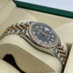 RLX Datejust 36mm 126281 Slate Fluted Motif Diamond Dial Diamond Bezel and Oyster Bracelet - Image 13