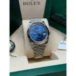 RLX Datejust 41mm 126334 Blue Roman Oyster Stainless Steel Men’s Watch - Image 4