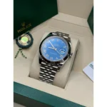 RLX Datejust 41mm 126334 Blue Roman Oyster Stainless Steel Men’s Watch - Image 6