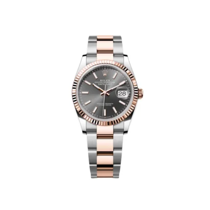 RLX Datejust 36mm 126231 Slate/Gray Dial Oystersteel and 18K Rose gold Oyster Bracelet