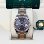RLX Datejust 36mm 126231 Slate/Gray Dial Oystersteel and 18K Rose gold Oyster Bracelet - Image 3