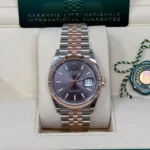 RLX Datejust 36mm 126231 Slate/Gray Dial Oystersteel and 18K Rose gold Oyster Bracelet - Image 7
