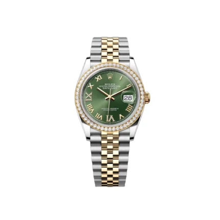 RLX Datejust 36mm 126283 Olive Green Dial Jubilee Bracelet Watch