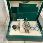 RLX Datejust 36mm 126283 Olive Green Dial Jubilee Bracelet Watch - Image 12