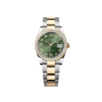 RLX Datejust 36mm 126283 Olive Green Dial Jubilee Bracelet Watch - Image 2