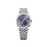 RLX Datejust 36mm 126284 Aubergine Dial Jubilee Bracelet