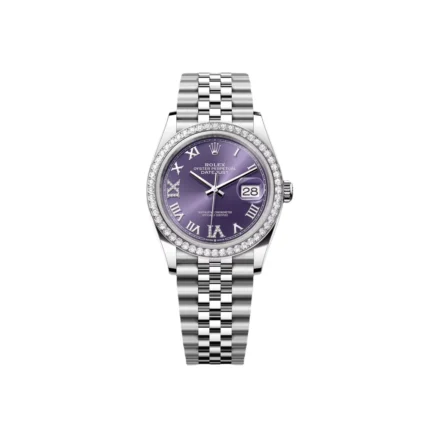 RLX Datejust 36mm 126284 Aubergine Dial Jubilee Bracelet