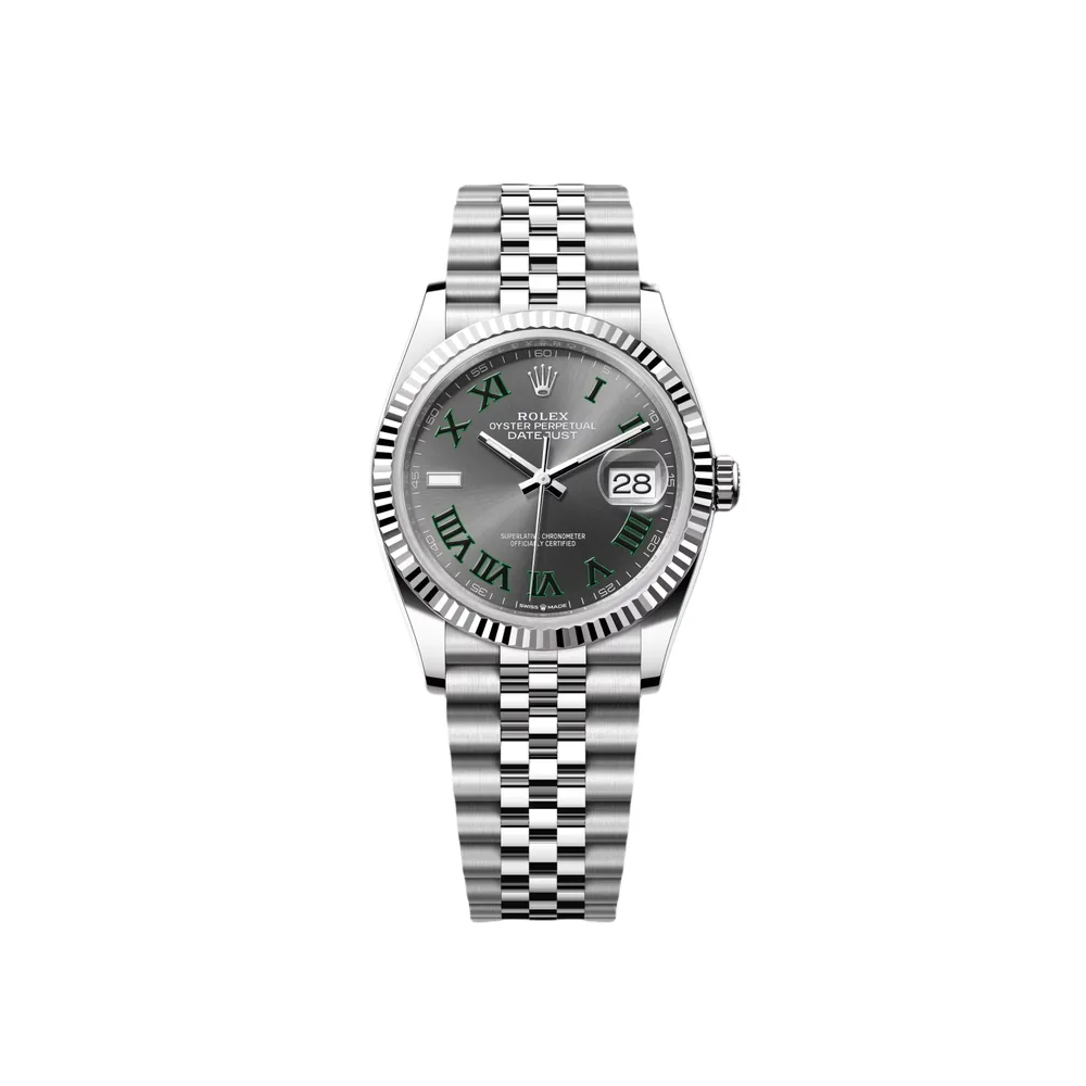 P0542-1 RLX Datejust 36mm 126234 Datejust Slate Roman Dial Jubilee Watch - Image 1