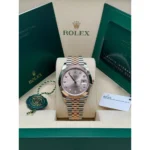 RLX Datejust 41mm 126301 Sundust Diamond Jubilee Steel and Everose Gold Watch - Image 11