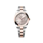 RLX Datejust 41mm 126301 Sundust Diamond Jubilee Steel and Everose Gold Watch - Image 2