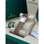 RLX Datejust 41mm 126301 Sundust Diamond Jubilee Steel and Everose Gold Watch - Image 8