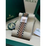 RLX Datejust 41mm 126301 Sundust Diamond Jubilee Steel and Everose Gold Watch - Image 9