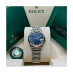 RLX Datejust m278274-0033/0034 Bright Blue Dial 31mm Fluted Bezel Oyster Bracelet - Image 10