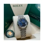 RLX Datejust m278274-0033/0034 Bright Blue Dial 31mm Fluted Bezel Oyster Bracelet - Image 11