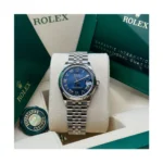 RLX Datejust m278274-0033/0034 Bright Blue Dial 31mm Fluted Bezel Oyster Bracelet - Image 15
