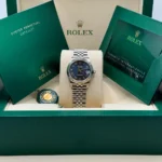 RLX Datejust m278274-0033/0034 Bright Blue Dial 31mm Fluted Bezel Oyster Bracelet - Image 17