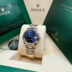 RLX Datejust m278274-0033/0034 Bright Blue Dial 31mm Fluted Bezel Oyster Bracelet - Image 5