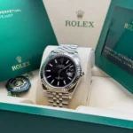 RLX Datejust Black Index Jubilee 41mm Stainless Steel - 126334 - Image 9