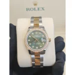 RLX Datejust m278383RBR-0029/0030 31mm Olive Green Dial Oyster Bracelet - Image 9