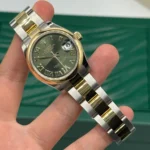 RLX Datejust m278243-0015/0016 31mm Olive Green Dial Yellow Rolesor Oyster Watch - Image 10