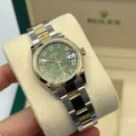 RLX Datejust m278243-0015/0016 31mm Olive Green Dial Yellow Rolesor Oyster Watch - Image 5