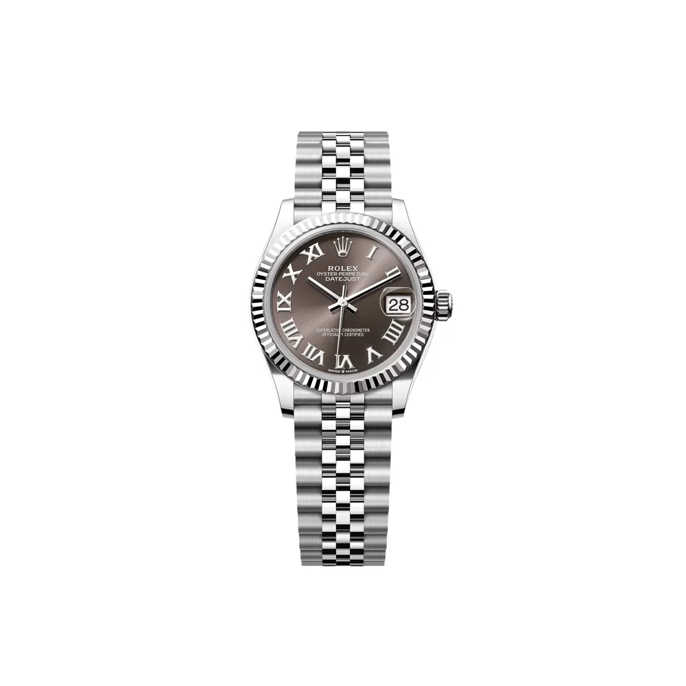 P0556-1 RLX Datejust m278274-0021/0022 Dark Grey Roman 31mm Dial Oyster Watch - Image 1