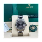 RLX Datejust m278274-0021/0022 Dark Grey Roman 31mm Dial Oyster Watch - Image 8