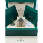 RLX Datejust m278273-0031/0032 31mm Olive Green Floral Motif Dial Stainless Steel and Yellow Gold Oyster Watch - Image 18