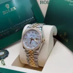 RLX Datejust 36mm 126283 White Mother-of-Pearl Dial Jubilee Bracelet Watch - Image 12
