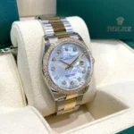 RLX Datejust 36mm 126283 White Mother-of-Pearl Dial Jubilee Bracelet Watch - Image 4