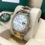 RLX Datejust 36mm 126283 White Mother-of-Pearl Dial Jubilee Bracelet Watch - Image 5
