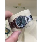 RLX Datejust m278344-0019/0020 Mint Green Dial 31mm Domed Diamond Oyster Watch - Image 12