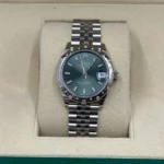 RLX Datejust m278344-0019/0020 Mint Green Dial 31mm Domed Diamond Oyster Watch - Image 3