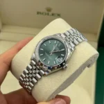 RLX Datejust m278344-0019/0020 Mint Green Dial 31mm Domed Diamond Oyster Watch - Image 7