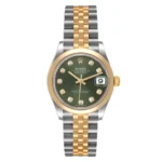 RLX Datejust m278243-0029/0030 31mm Olive Green Dial Yellow Rolesor Oyster Watch - Image 3