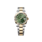 RLX Datejust 36mm 126233 Olive-green Roman Diamond Dial Two-Tone Jubilee Bracelet - Image 2