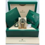 RLX Datejust 36mm 126233 Olive-green Roman Diamond Dial Two-Tone Jubilee Bracelet - Image 8