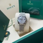RLX Datejust m278344-0005/0006 Mother-of-Pearl Dial 31mm Domed Diamond Oyster Watch - Image 8