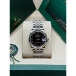 RLX Datejust m278274-0001/0002 Bright Black Dial 31mm Oyster Bracelet - Image 3