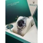 RLX Datejust m278274-0001/0002 Bright Black Dial 31mm Oyster Bracelet - Image 5