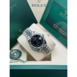 RLX Datejust m278274-0001/0002 Bright Black Dial 31mm Oyster Bracelet - Image 6