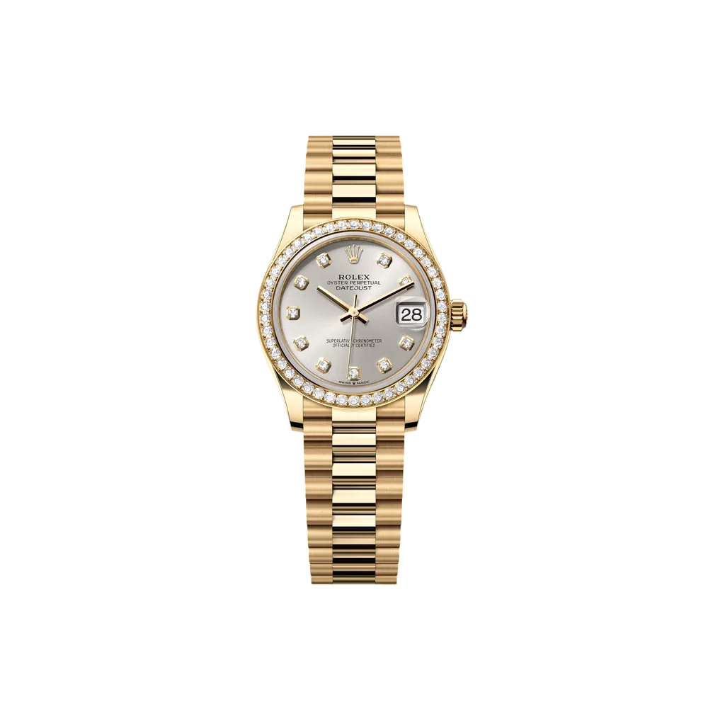 P0575-1 RLX Datejust m278288RBR-0028 Silver 31mm Dial President Bracelet Watch - Image 1