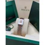 RLX Datejust 36mm 126281 Silver Palm Motif Diamond Dial Oyster Bracelet - Image 8