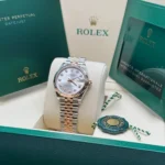 RLX Datejust m278271-0015/0016 Silver 31mm Dial Oyster Bracelet Watch - Image 10