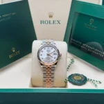 RLX Datejust m278271-0015/0016 Silver 31mm Dial Oyster Bracelet Watch - Image 8