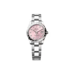 RLX Datejust m278344-0033/0034 Pink Dial 31mm Domed Diamond Oyster Watch