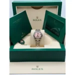 RLX Datejust m278344-0033/0034 Pink Dial 31mm Domed Diamond Oyster Watch - Image 10